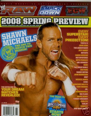  WWE Spring prebiyu Magazine Cover