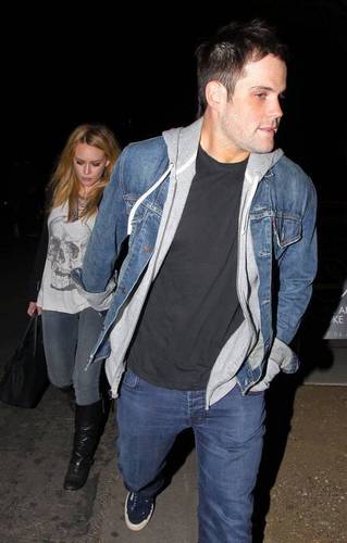 Hilary & Mike leaving the Kings Of Leon Concert in Hollywood 
