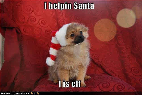 I helpin Santa !!
