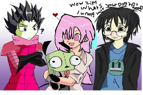  LIN DIB AND ZIM IN anime
