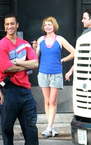  Michelle Williams on the Set from her new Movie "Take This Waltz"