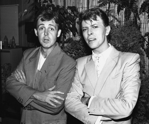  Paul and David Bowie