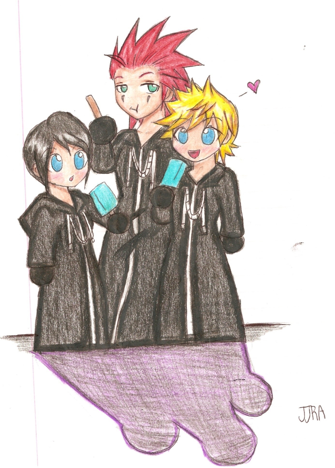 Roxas,Xion,and Axel.