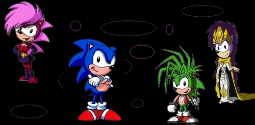  Sonic,maniuc,sonia and クイーン aleena