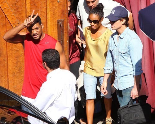Tom Cruise with Will and Jada Smith at Saddle Ranch (July 12)