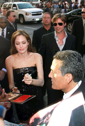  Angelina Jolie and Brad Pitt at the LA premiere of "Salt" (July 19)