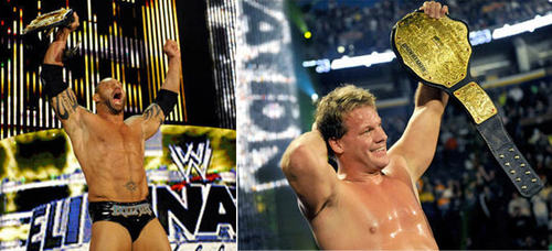  Jericho & Batista after the Elimination Chamber 2010