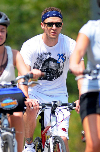  Justin out riding his bike in NY