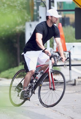  Justin riding his bicycle in NY