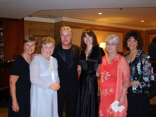  Billy his sisters and wife at the Sarah Siddons Award ceremony