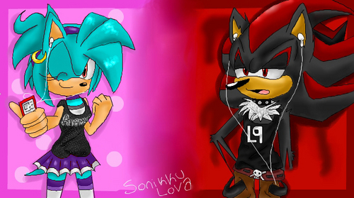  Punk sonica-chan with shadow