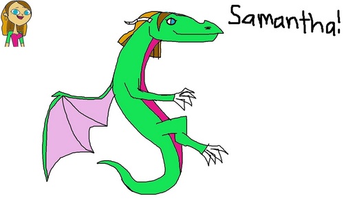  Request atau dxcfan: Samantha as a dragon