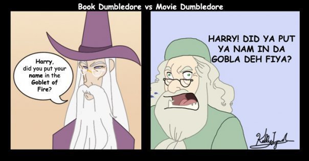  Book Dumbledore vs. Movie Dumbledore