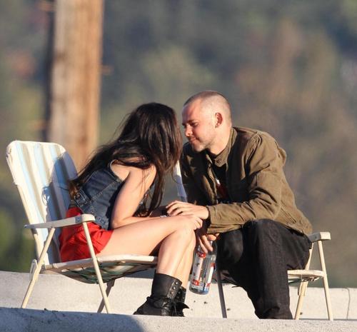 Megan & Dominic on set "Love The Way You Lie"