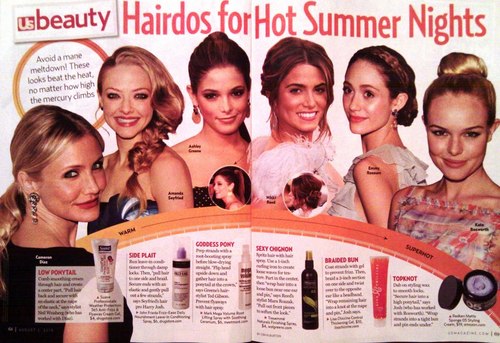  Nikki in 'US' Magazine - Hot Summer Hairstyles
