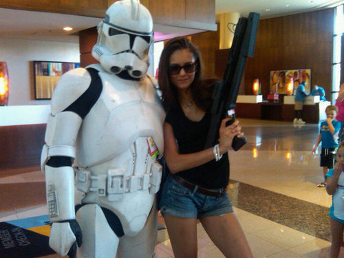  Nina Dobrev & A Storm Trooper - Comic Con '10