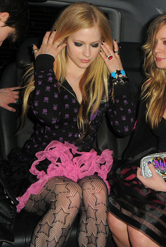  Avril Lavigne at Boujis