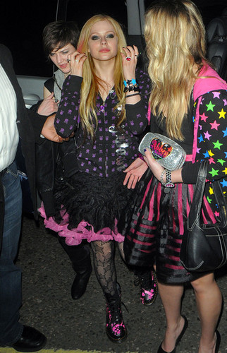 Avril Lavigne at Boujis