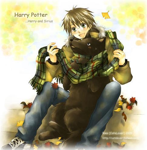  Harry and dog Sirius