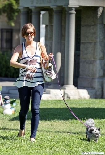  Jessica out with her dog