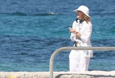 Madonna on the set of upcoming movie W.E., Cannes
