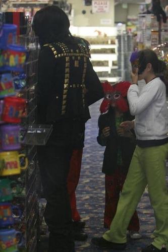  Michael shopping with his kids at Tom's Toys