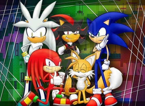  Sonic,Shadow,Silver,Knuckles,Tails