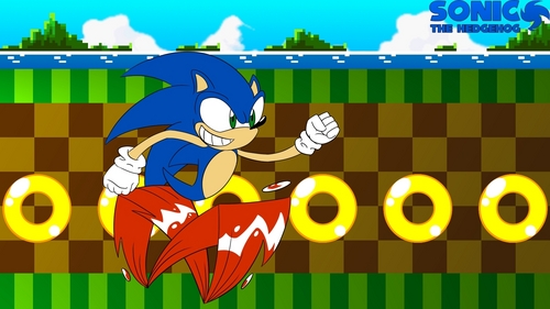  Sonic kertas dinding
