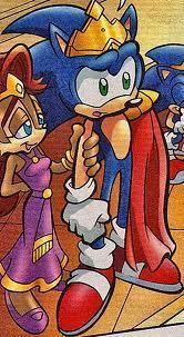  King Sonic Acorn and 皇后乐队 Sally Acorn