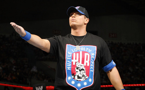 Miz Wearing Cena's  T shirt 