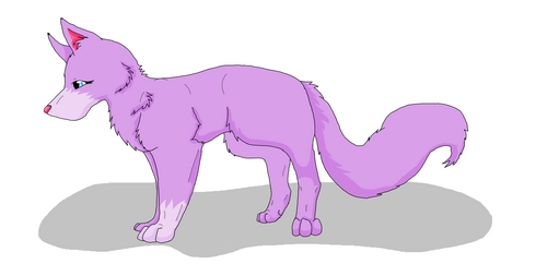  My Purple волк drawing