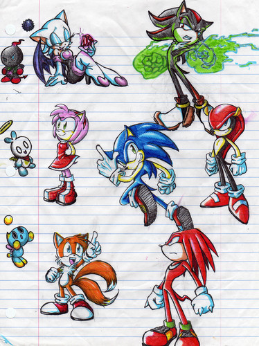  aléatoire Sonic Characters