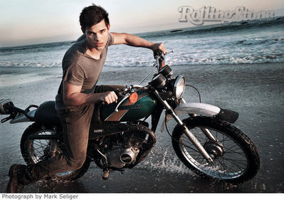  Taylor Lautner on Motorcycle