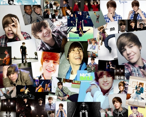  Justin Bieber - Hintergrund collage.