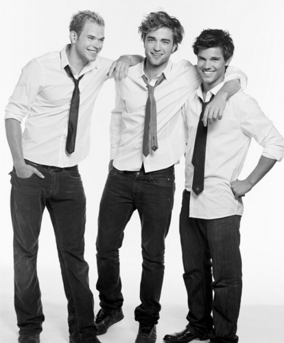  New/Old Untagged Pictures Of Robert Pattinson, Taylor Lautner, & Kellan Lutz From The Cosmo Girl Pho