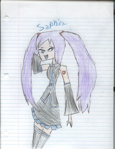  Saphira cosplays as Hatsune Miku