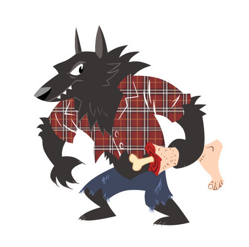  Awesome Werewolf рубашка Дизайн