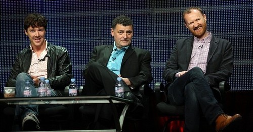  Benedict with Steven Moffat and Mark Gatiss