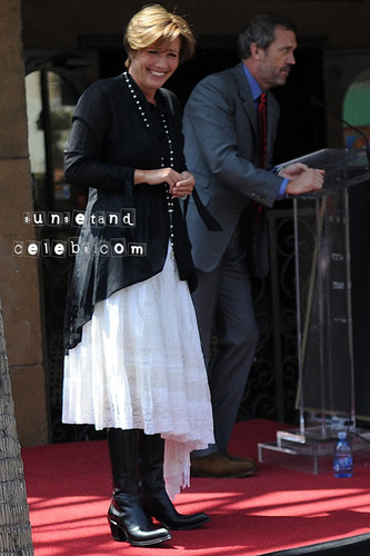  Hugh Laurie at Emma Thompson on the Hollywood Walk Fame
