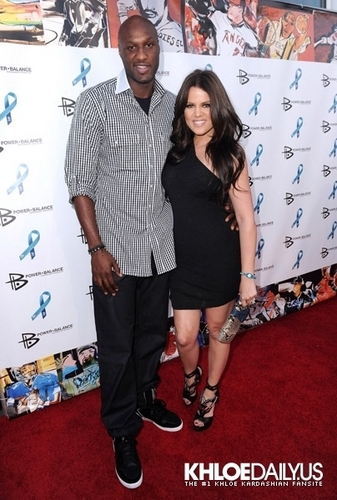  Khloé & Lamar Attend Power Balance Goes “All-In For A Cure” Event