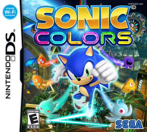  Sonic 颜色 Wii and DS Box Art