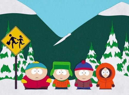  South Park Kids at the Bus Stop