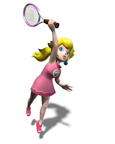 mario power tennis peach