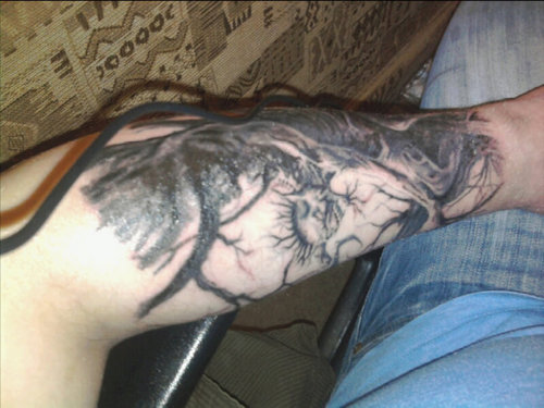  my new tattoo still 15 hours to go but wow looks great i think yd agree