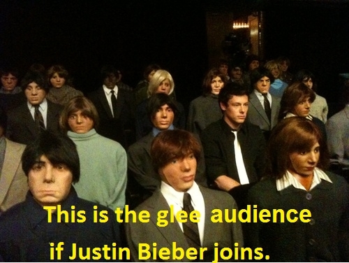  This is what happens if JB joins Glee