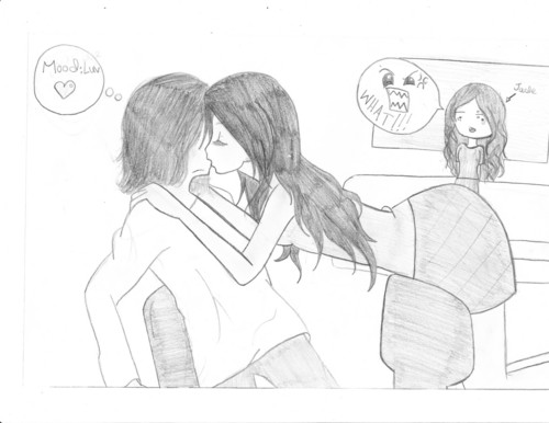  my drawing of tori and beck baciare