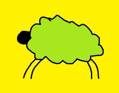  Green овца, овцы