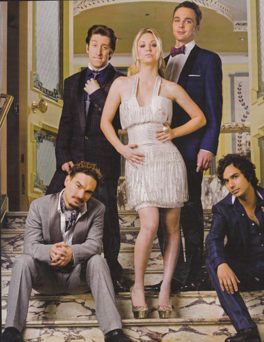  Jim and Kaley (with the rest of TBBT cast) on Watch Magazine (scans)