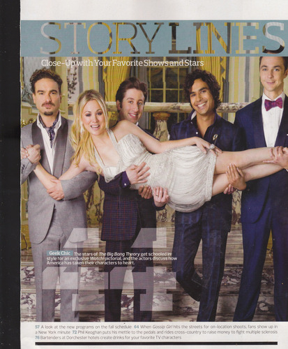  Jim and TBBT cast on Watch magazine