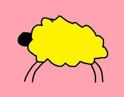  Yellow mouton, moutons